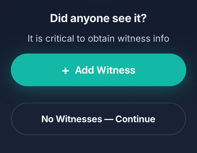 IncidentApp: Did anyone see it? Add witness